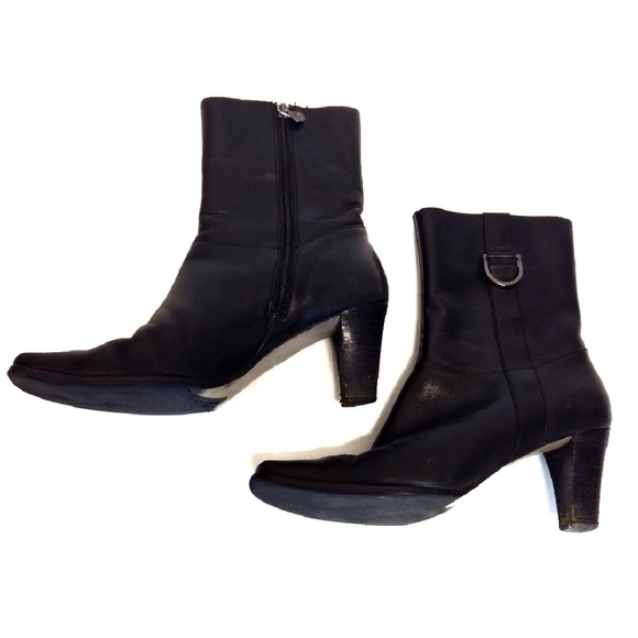Etienne Aigner Shoes - Etienne Aigner E-Woodrow Black Boots Booties 7.5
